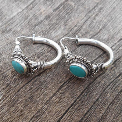 Caravanas Vintage Turquesa
