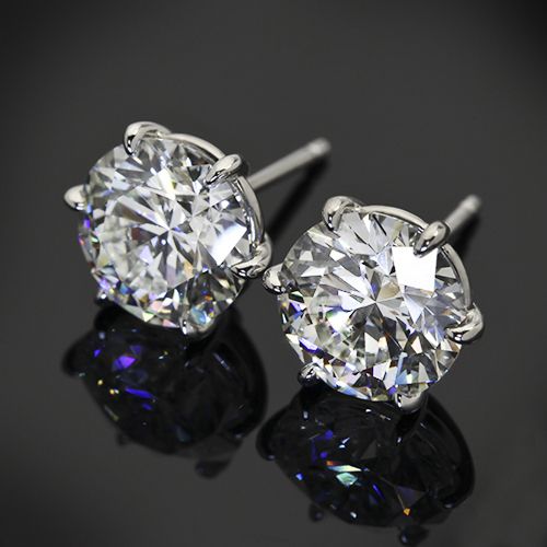 Caravanas Redondos Brillantes en Plata Vintage