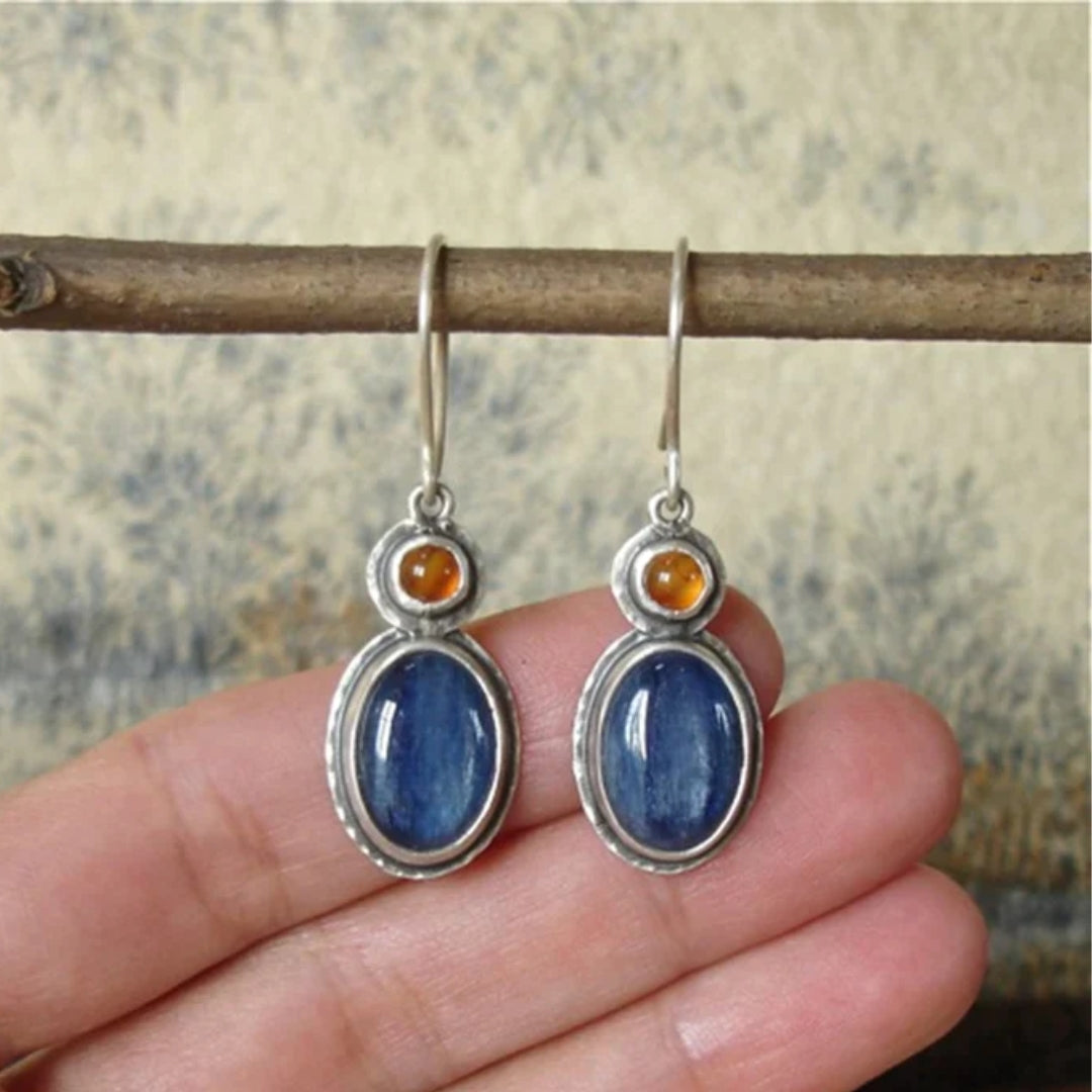 Caravanas Azul y Naranja Vintage