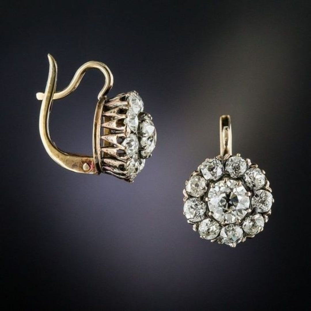 Caravanas Gemas Vintage Brillantes