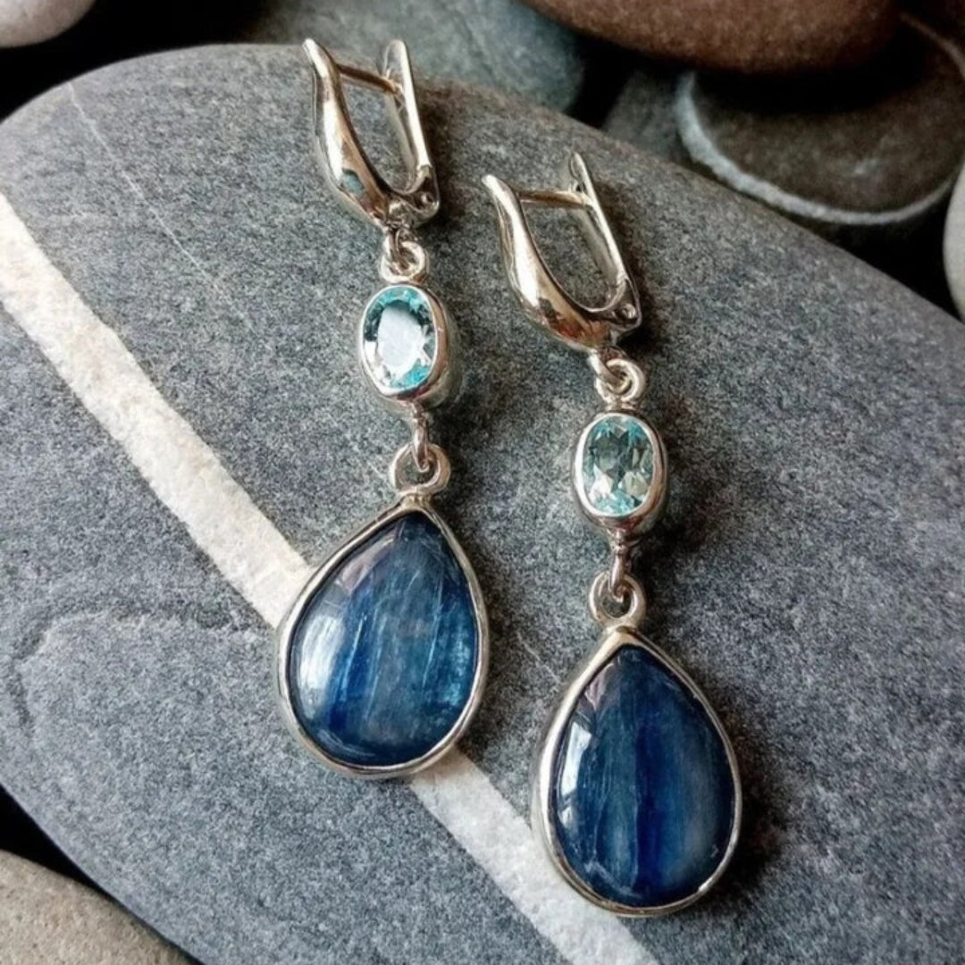 Caravanas Vintage Azules