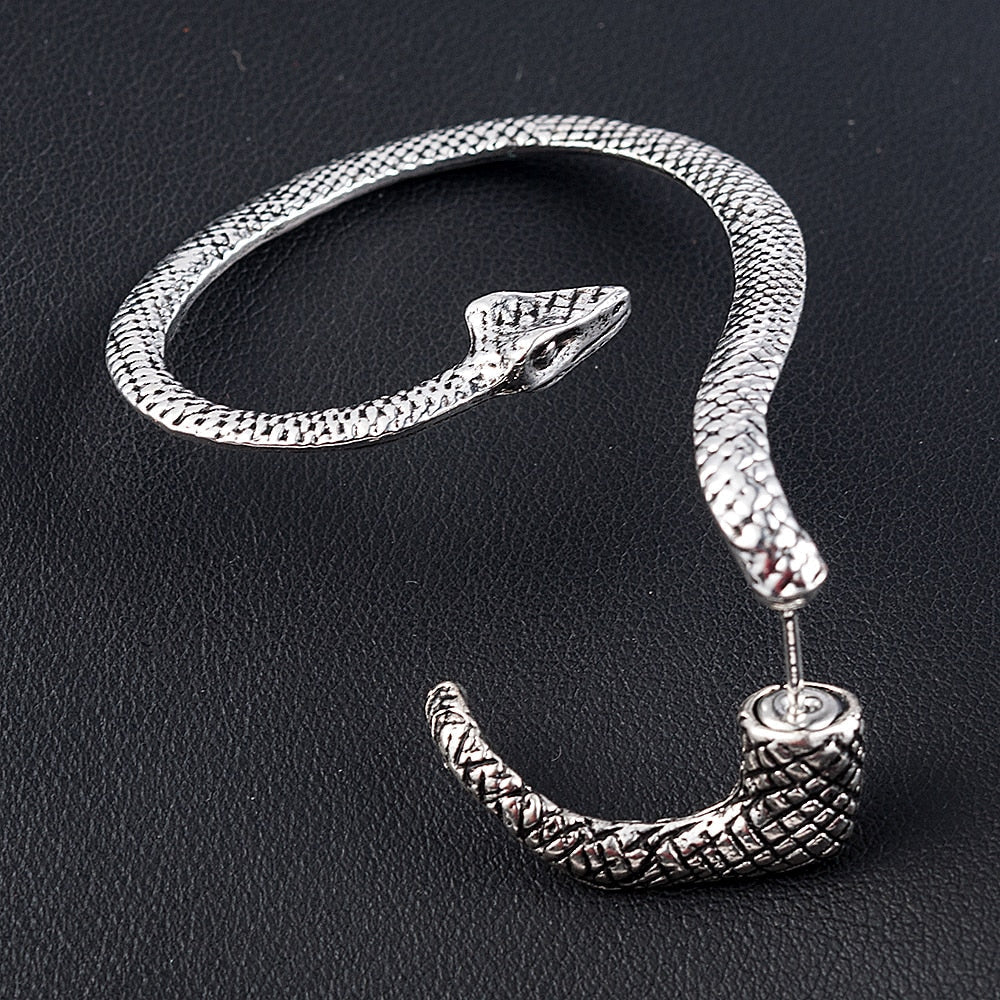 Caravanas de Serpiente en Plata 925
