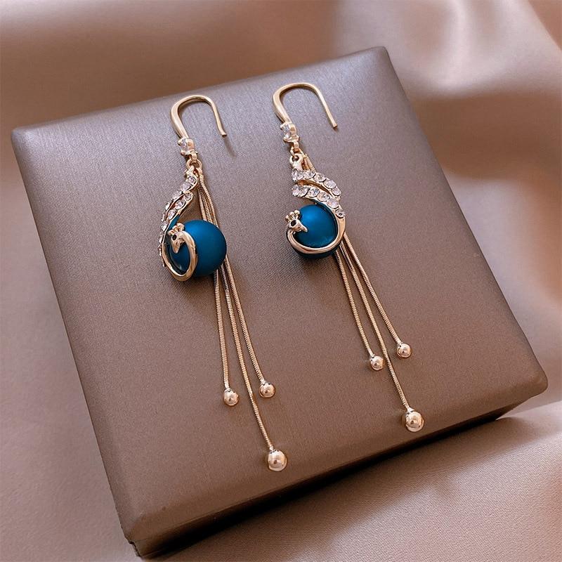 Caravanas Festivos con Perlas Azules