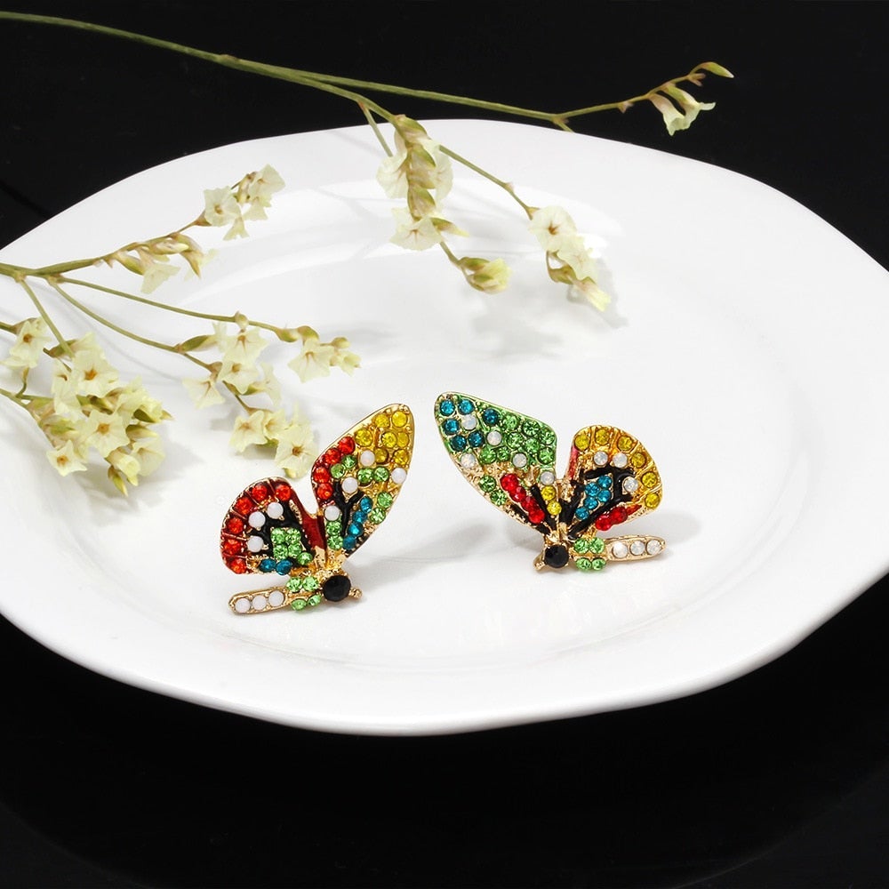 Caravanas Mariposas Edición Limitada con Circonitas Incrustadas