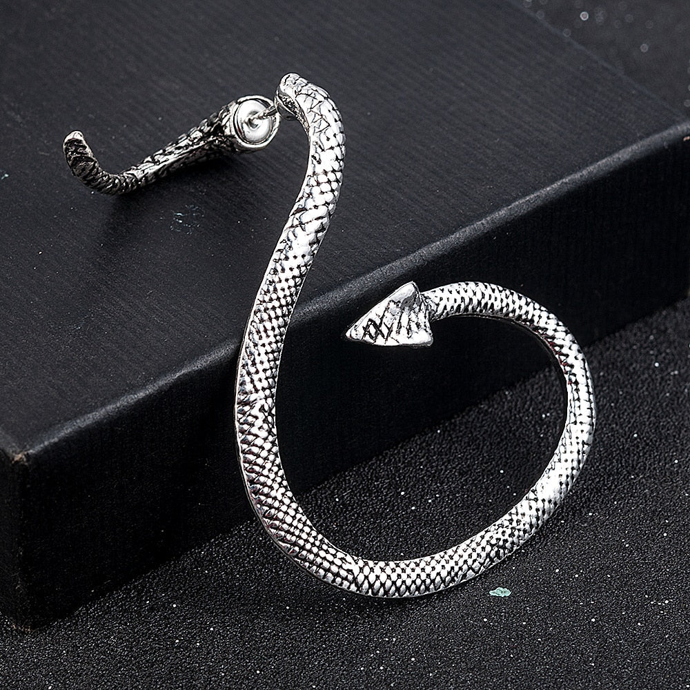 Caravanas de Serpiente en Plata 925