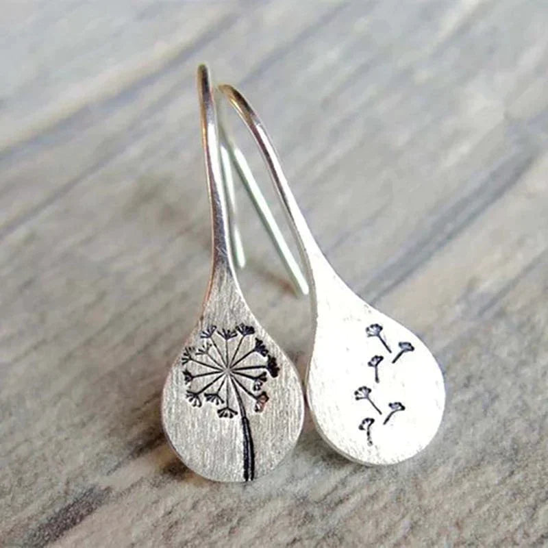 Caravanas de Flores Vintage en Plata 925