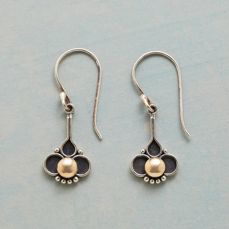 Caravanas Vintage con Perlas en Plata