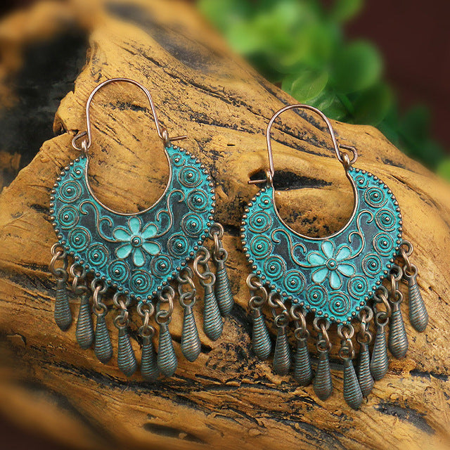 Caravanas Mandala Azul