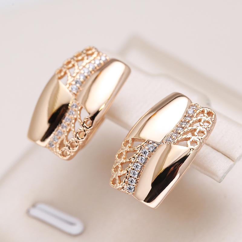 Caravanas de Brillo Elegante y Oro