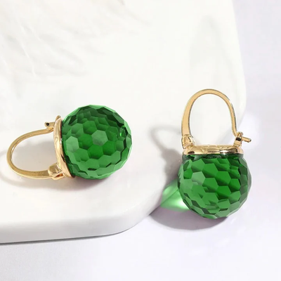Caravanas Elegantes de Cristal