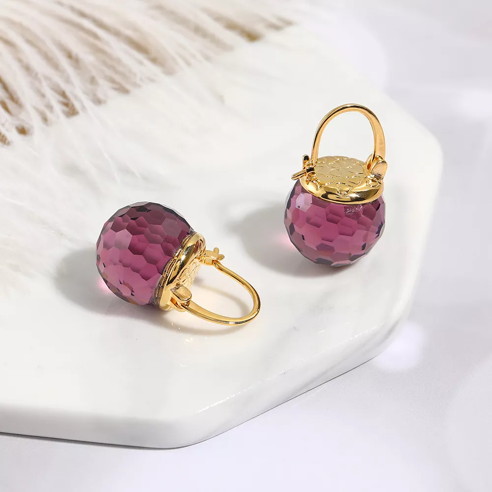 Caravanas Elegantes de Cristal