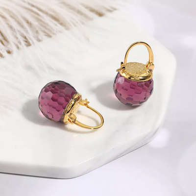 Caravanas Elegantes de Cristal