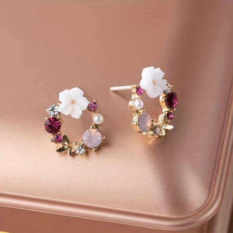 Caravanas Exquisitos Florales Elegantes