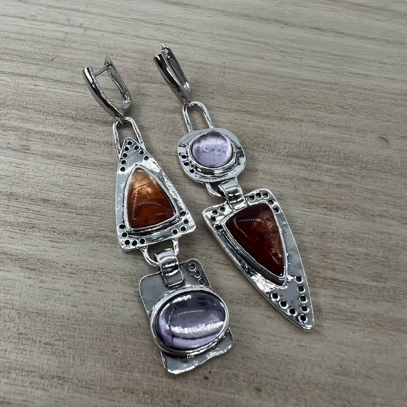 Caravanas en Plata y Cristal Vintage