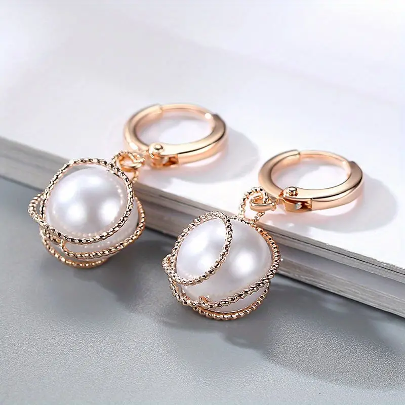 Caravanas Elegantes con Perlas