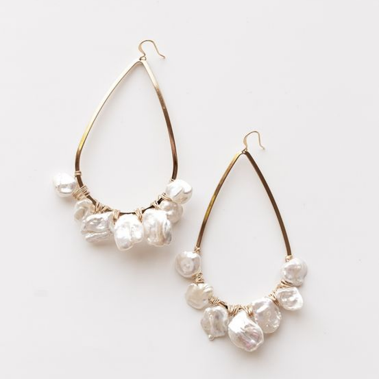 Caravanas Vintage Blancos