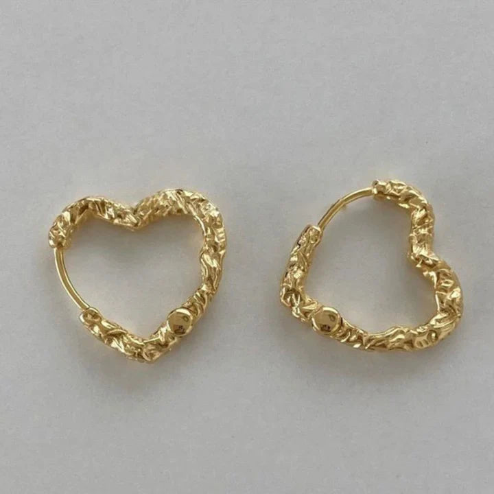 Caravanas Forjados de Corazón Dorado